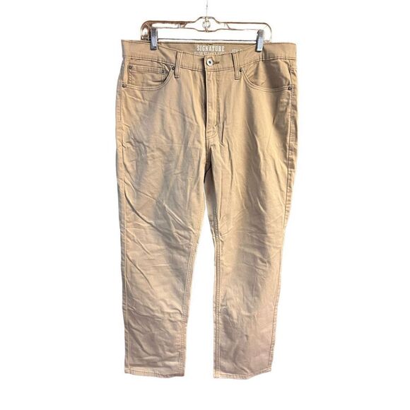 Signature by Levi Athletic Khaki Pants Sz 36/31 - Picture 1 of 6